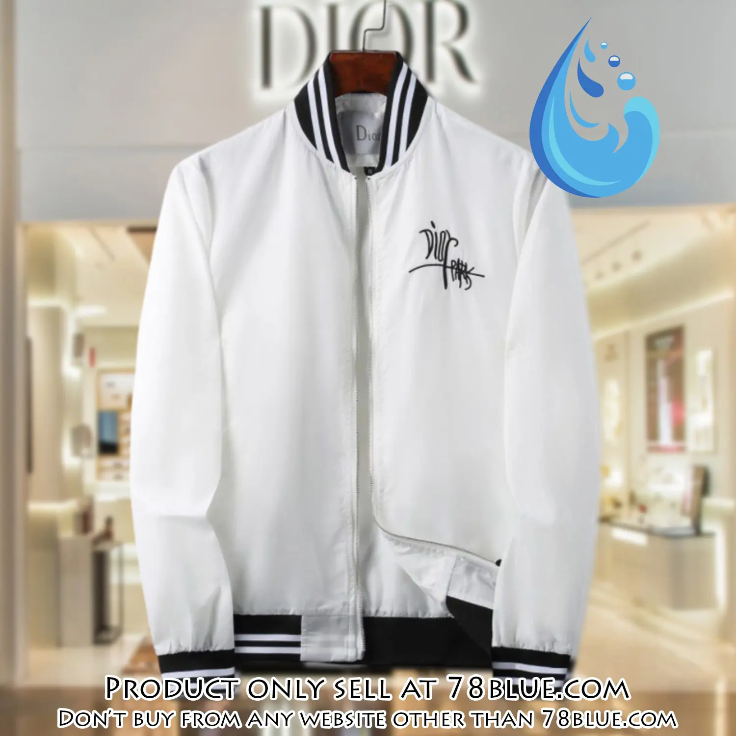 Dior luxury brand varsity zipper jacket vst1035 78b1946114
